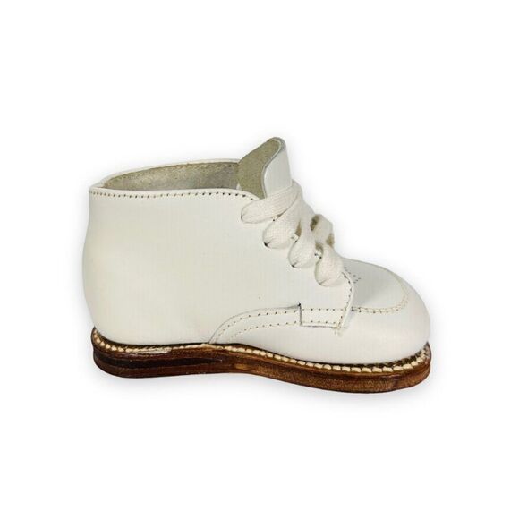 Vintage Made in USA Smocked Style Boots White Toddler 7D - Picture 7 of 11